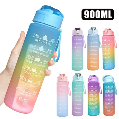 Botella de agua motivacional 900ml