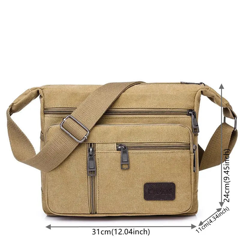 Bolso de hombro informal para hombre