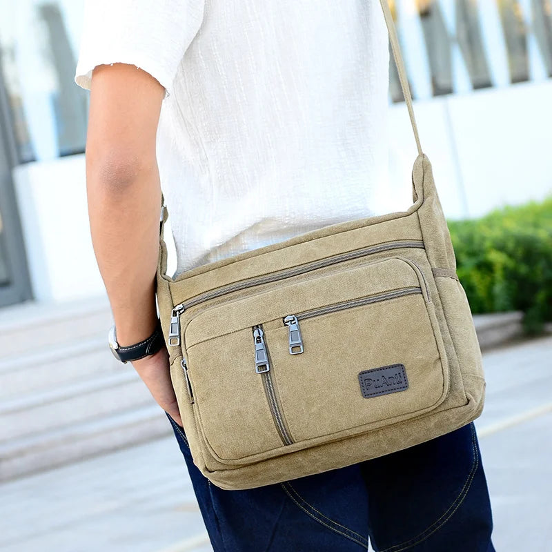 Bolso de hombro informal para hombre