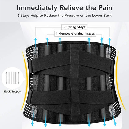 Cinturón de soporte lumbar descompresión de la columna vertebral