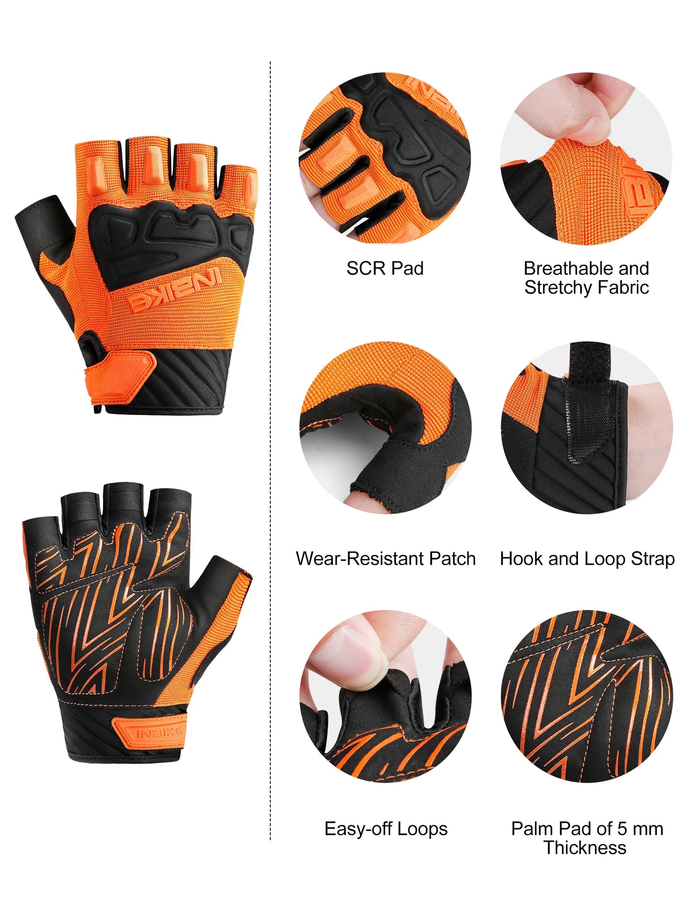 Guantes premium de ciclismo transpirables para bicicleta de montaña